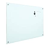 R&G Magnetic Glass Dry Erase Whiteboard,48"x36 Frameless White Writing Board Set for Office,School and Home