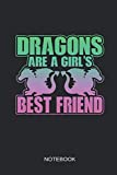 Dragons Are A Girl's Best Friend Notebook: Small Line Journal To Write In