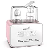 Baby Bottle Warmer, Bottle Warmer 6-in-1Fast Baby Food Heater&Defrost BPA-Free Warmer with LCD Display Accurate Temperature Control for Breastmilk or Formula