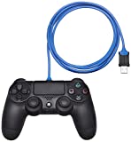 Amazon Basics PlayStation 4 Controller Charging Cable - 6 Foot, Blue