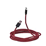 AOSOK PS4 Controller Charger Cable, 6FT Long Charging Cable for Playstation 4 Charger/PS4 Slim/Pro Wireless Controllers/Xbox One/X Controller, Micro USB Play and Data Sync Power Wire, Red