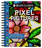 Brain Games - Pixel Pictures: 104 Pictures to Color by Squares