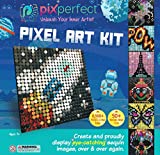 Pix Perfect Pixel Art Kit for Fans of Pixel Art, Perler Beads, Crafts or Sequins. 20 Colors, 50+ Design Ideas, Hours of Creative Fun!