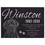 Lara Laser Works Pet Memorial Gifts, Personalized Dog Memorial Stone with Photo - 11x8,5" Medium - Pet Loss Gifts, Dog Headstone Sympathy Gifts, Dog Remembrance, Engraved Granite Pet Grave Markers