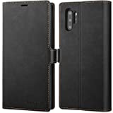 Galaxy Note 10 Plus Wallet Case Premium Leather Note 10+ Plus Folio Flip Case with Kickstand Card Holder Slots Screen Protector Shockproof Protective Cover for Samsung Galaxy Note 10 Plus 6.8 (Black)