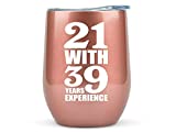 60th Birthday Gifts for Women  12oz Wine Tumbler Mug  Turning 60, Funny, Unique Gift Idea for Her, Mom