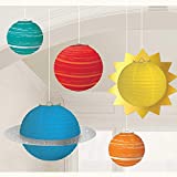 Out Of This World Space Lanterns - 5 pcs, Blast Off