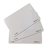 50 pcs 26 Bit Proximity CR80 Cards Weigand Prox Blank Printable Swipe Cards Compatable with ISOProx 1386 1326 H10301 format readers. Works with the vast majority of access control systems