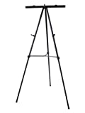 Lightweight Aluminum Flip-Chart Presentation Easel, 70 Inches, Black