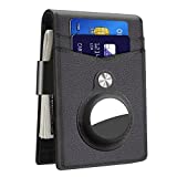 Hawanik Mens Slim Bifold Wallet With Integrated Case Holder for AirTag Oscar, Patent Pending