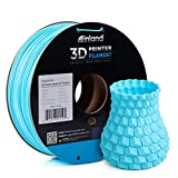 Inland 1.75mm ABS 3D Printer Filament, Dimensional Accuracy +/- 0.03 mm - 1kg Cardboard Spool (2.2 lbs) - Fits Most FDM/FFF Printers - Light Blue