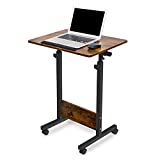 KOUPA Height Adjustable Mobile Standing Desk 1624 in,360 Flip Desk Stand Desk Home Office Table Standing Desk for Small Space Offices,Easy to Assemble(Adjustable Height: 32in-47in)