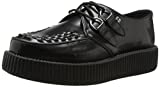 T.U.K. Shoes V6802 Unisex-Adult Creepers, Black Leather Viva Creeper - US: Men 10 / Women 12