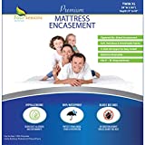 Twin Extra Long (XL) Mattress Protector Zippered Bed Bug Waterproof Encasement Hypoallergenic Premium Quality Cover Protects Against Dust Allergies