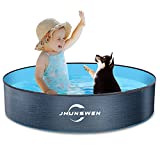 JHUNSWEN Plastic Pool for Kids, 32 inches Pet Kiddie Pool Hard Plastic Dog Pool for Backyard Outdoor Home Indoor, Pet Bathtub with Anti Slip Bottom for Kids, Duck, Cat