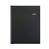 WallDeca 2022 Appointment Weekly Planner - Annual Weekly & Monthly Planner, Jan - Dec 2022, 8.5 x 11" Flexible Cover, 7AM - 7PM, Notes Pages, Twin-Wire Binding