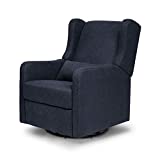 Carter's by DaVinci Arlo Recliner and Swivel Glider Navy Linen, 1 Count (Pack of 1), Performance Khaki