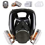 Full Face Respirtor Reusable, Gas Cover Organic Vapor Mask and Anti-fog,dust-proof Face Cover,Full Face Cover ,Protection for for painting, mechanical polishing, logging, welding and other work protection