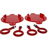 Fire Department Connection (FDC), Breakable Caps, 2 1/2", Plastic, Red, Set of 2