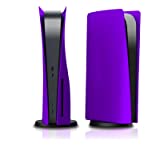 PS5 Console Faceplate Cover Protective Case Skin Shell Skin Hard Protective Shell for PS5 Disc Edition (Purple)