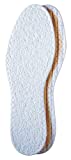 pedag Summer Pure Terry Cotton Insole, Handmade in Germany, Absorbs Sweat & Controls Odor Ideal for Wear Without Socks, Washable, White, US L8/EU 38, (Pack of 1)