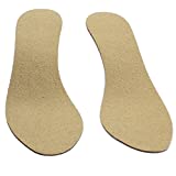 SoxsolS Brown Wool Flat Insert for Sockless Shoes for Women Size US 7, Euro 38