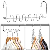 AMKUFO 20 Pack Space Saving Hangers Magic Hangers Metal Clothes Hangers Organizer Cascading Hangers Gain 80% More Space Saver Closet Organization Storage Essentials