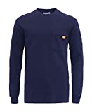 Titicaca FR Shirts Flame Resistant T Shirts 100% Cotton Men's Pre-Washed Navy Fire Retardant T-Shirts