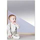 17" x 12" Self Adhesive Acrylic Mirror Sheet 0.08" Thick, Non Glass Safety Mirror Great for Classroom Camping Baby Kids Playroom