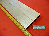 4 Pieces 1"x 1"x 1/8" Wall x 24" Long Aluminum Square Tube 6063 T52 1.0" OD x .745" ID