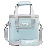 RTIC Soft Cooler 20 Insulated Bag, Sky Blue, Leak Proof Zipper, Portable Ice Chest Cooler for Travel, Lunch, Work, Cars, Picnics, Beaches & Trips