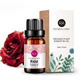 Rose Essential Oil 100% Pure Organic Rose Oil for Diffuser, Perfume, Massage, Aroma, Bath - 10ML