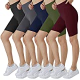 VALANDY High Waisted Yoga Shorts for Women Workout Running Biker Shorts Girl's Stretch Booty Shorts Non See-Through