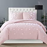 Christian Siriano Comforter Set Queen and Full, Confetti Flowers Blush