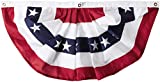 100 % MADE IN THE USA SEASONAL DESIGNS American American Polycotton Fan Flag, 1.5 by 3-Feet