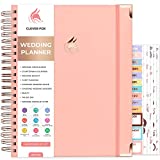 Clever Fox Wedding Planner  Wedding Book & Organizer for the Bride  Wedding Planning Binder with Pockets, Tips & Checklists  Wedding Notebook  Engagements Gift  10 x 11, Gift Box, 190+ Stickers Light Pink