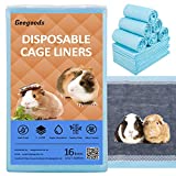 Geegoods Disposable Guinea Pig Cage Liners  Liners Pee Pads for Guinea PigBamboo Charcoal Odor ControllingSuper Absorbent Suitable for C&C Cage Liners