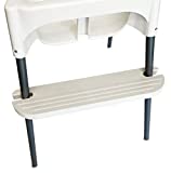 White IKEA High Chair Foot Rest, Compatible with Antilop Chairs | Adjustable, Reversible & Non-Slip Foot Rest for IKEA Chair - Made with Durable Polypropylene - (19.75 x 4.75 x 1 inches)