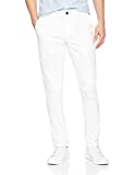 Goodthreads Men's Slim-Fit Washed Comfort Stretch Chino Pant, White, 32W x 32L