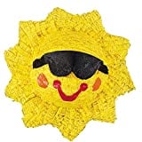 Smiling Sun Pinata, 21 Inch - Includes hanger - Birthday Party Supplies and Decor
