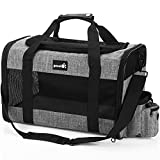 pecute Pet Carrier, Airline Approved Soft Dog Cat Carrier, Pet Taxi with Carrying Strap Breathable Mesh Removable Cushion, Foldable Pet Handbags for Cats Puppies Up to 16 Lbs
