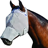 Cashel Crusader Horse Fly Mask with Long Nose, Grey, Horse