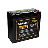 12V 18Ah Lithium LiFePO4 Deep Cycle Battery, 2000+ Cycles Lithium Iron Phosphate Rechargeable Battery for Solar Power, UPS, Lighting, Boat, Marine, RV, Scooters, Fish Finder and More, Built-in 20A BMS