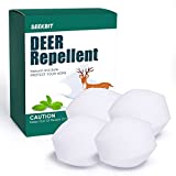 SEEKBIT 4 Pack Deer and Rabbit Repellent, Deer Out Animal Repellent Outdoor Deter Deer Away for Garden Yards Deer Off Plants Trees Cars
