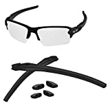 AOZAN Replacement Sock Kits Compatible with Oakley Flak 2.0/Flak 2.0 XL Sunglasses - Black