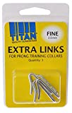 Coastal Pet Chrome-Plated Extra Links for Dog Prong Training Collars | Fine 2.0mm | 3-Count per Pack (1-Pack)