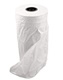 NAHANCO W372, Plastic Poly Garment Bags, 1 Mil., 72H x 21W x 3D, White (Roll of 249)