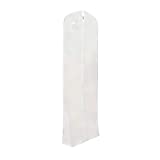 L-Pack Wedding Dress Garment Bag Extra Long White Clothes Cover for Storage or Travel