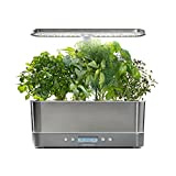 AeroGarden 901124-1200 Harvest Elite Slim with Gourmet Herb Seed Pod Kit-Hydroponic Indoor Garden, Stainless Steel