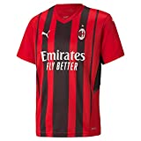 PUMA Men's 2021-22 AC Milan Home Replica Jersey (Tango Red - Puma Black, X-Large)